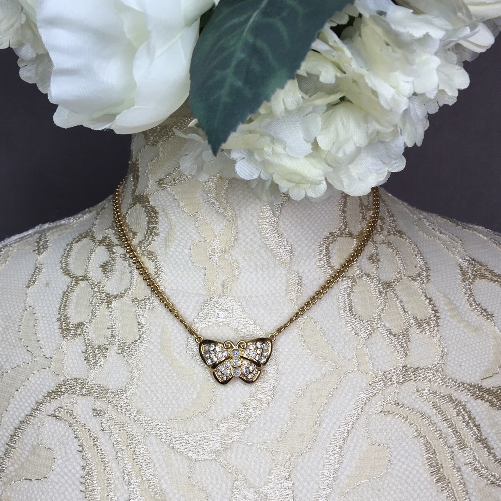 CZ & Gold Butterfly 🦋 Necklace